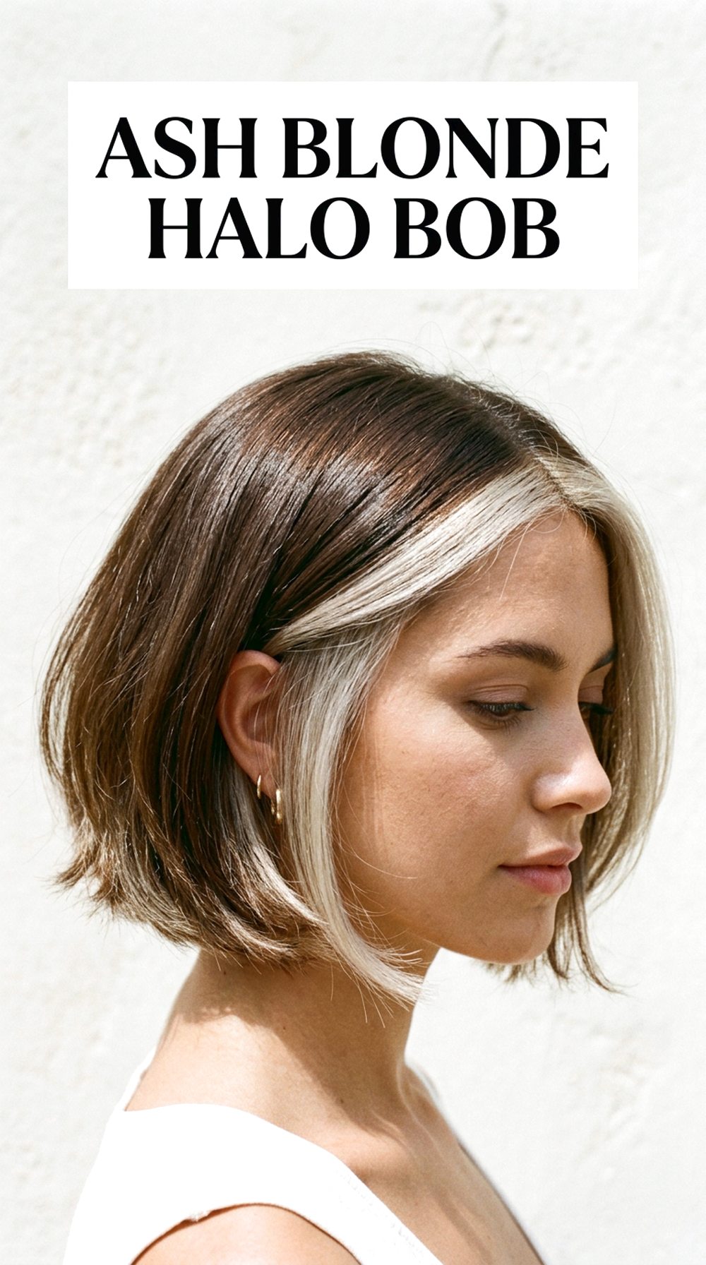 Ash Blonde Halo Bob