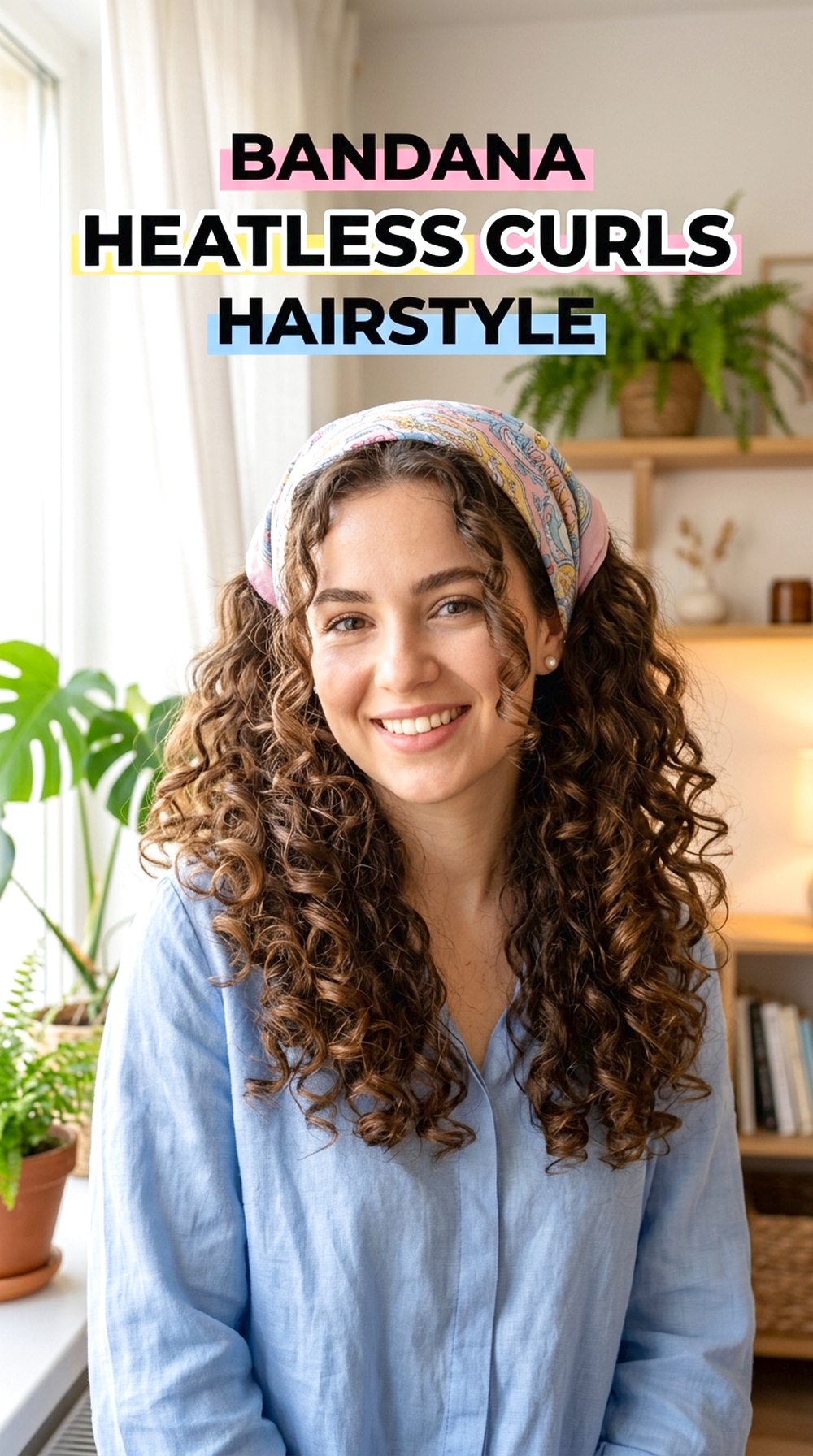 Bandana Heatless Curls