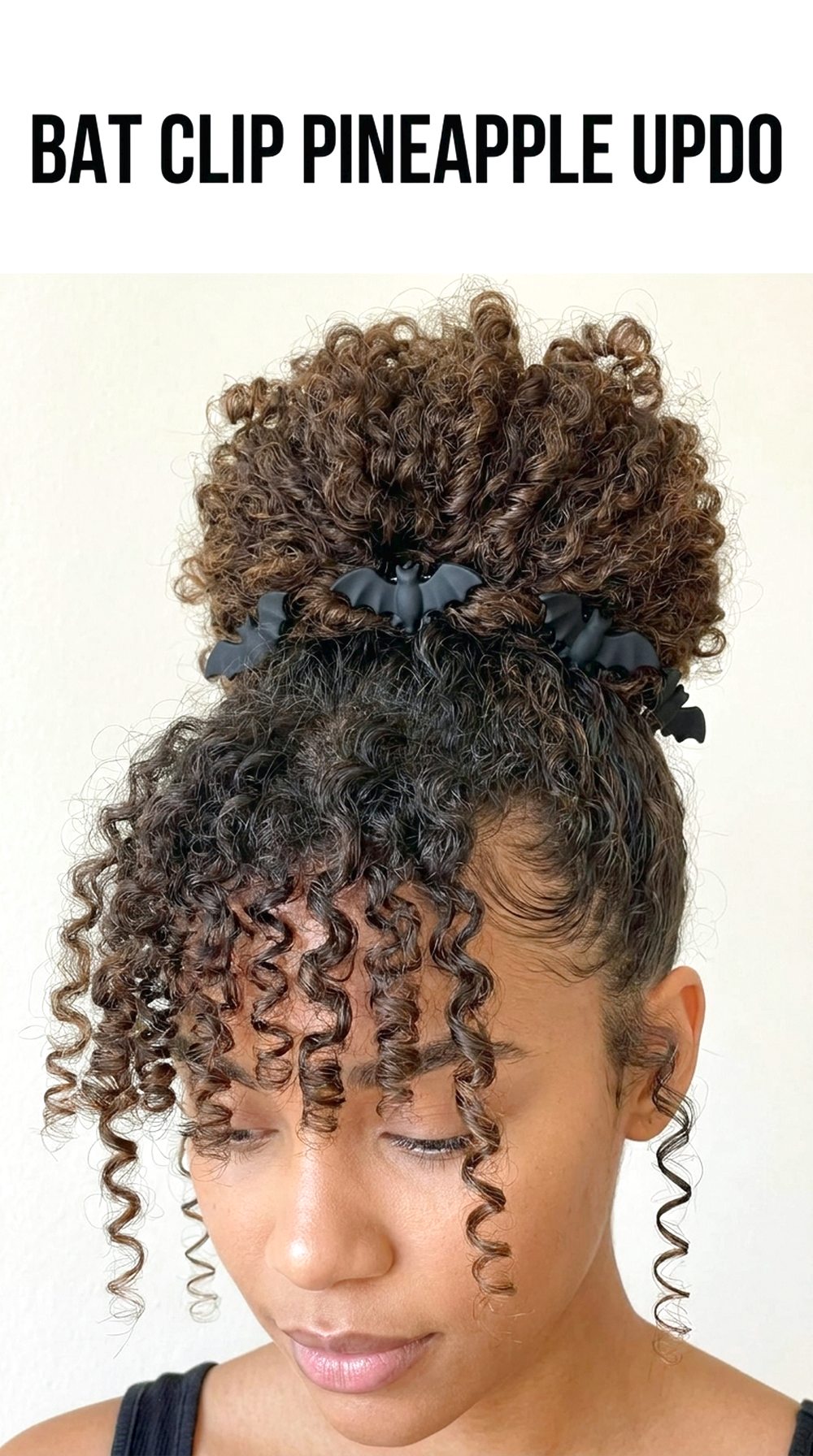 Bat Clip Pineapple Updo
