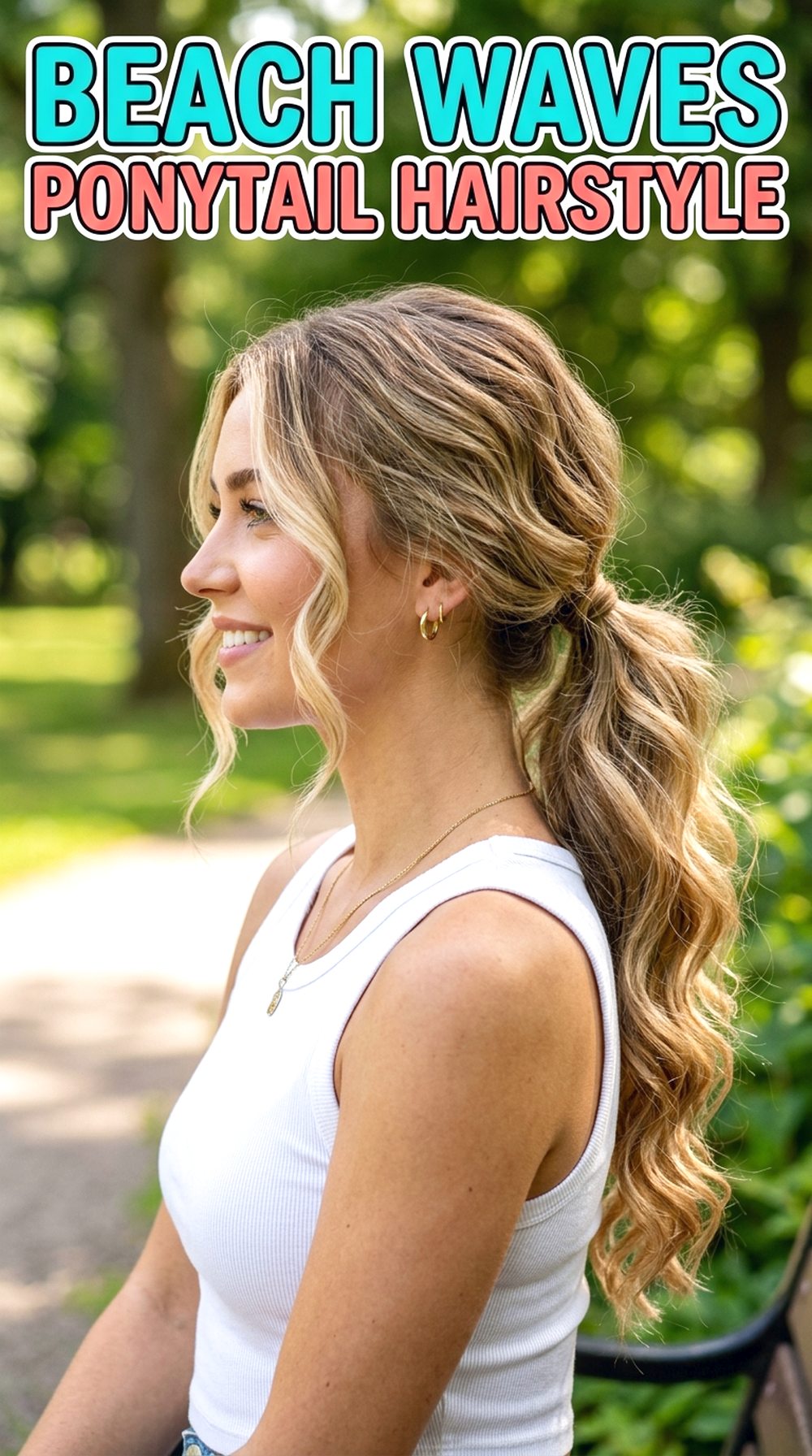 Beach Waves Ponytail