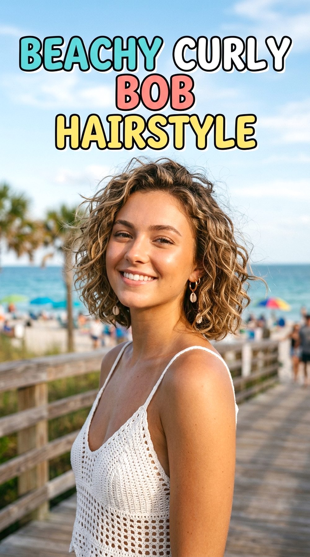 Beachy Curly Bob