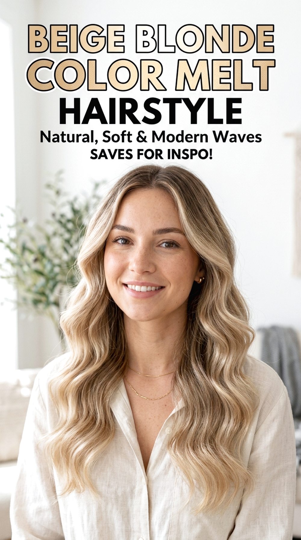 Beige Blonde Color Melt