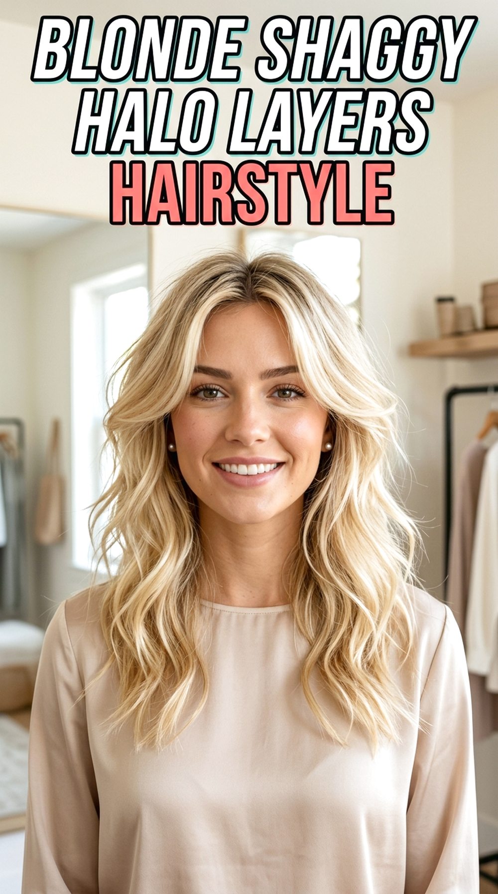 Blonde Shaggy Halo Layers