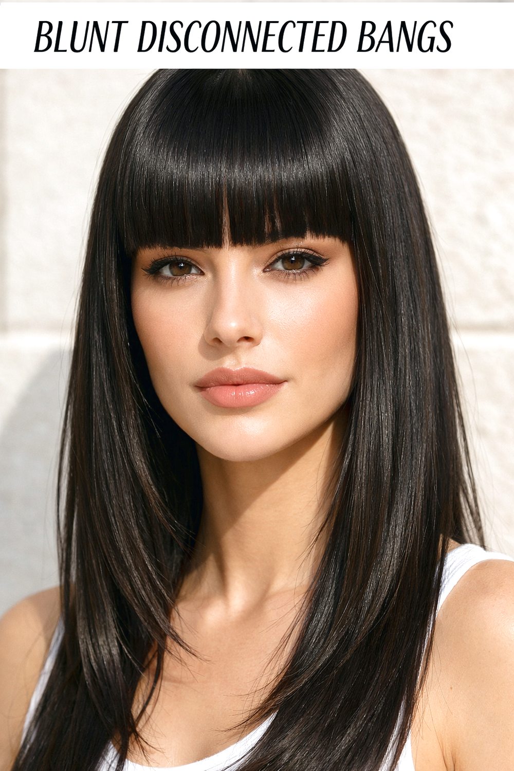 Blunt Disconnected Bangs