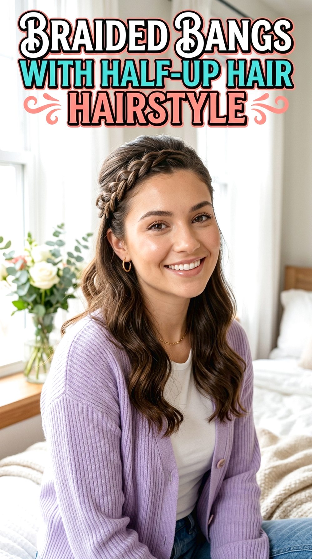 Braided Bangs With Half-Up Hair
