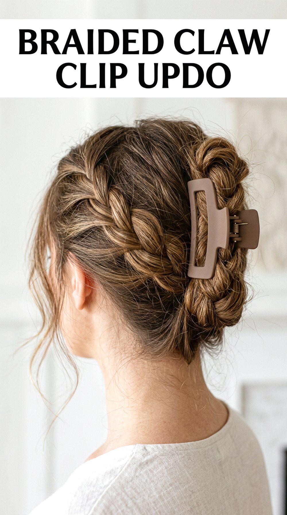 Braided Claw Clip Updo