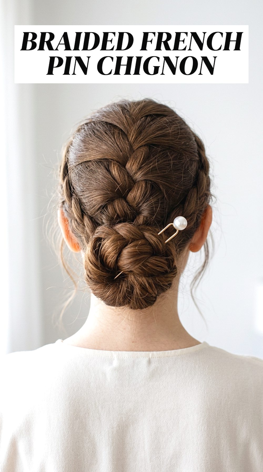 Braided French Pin Chignon