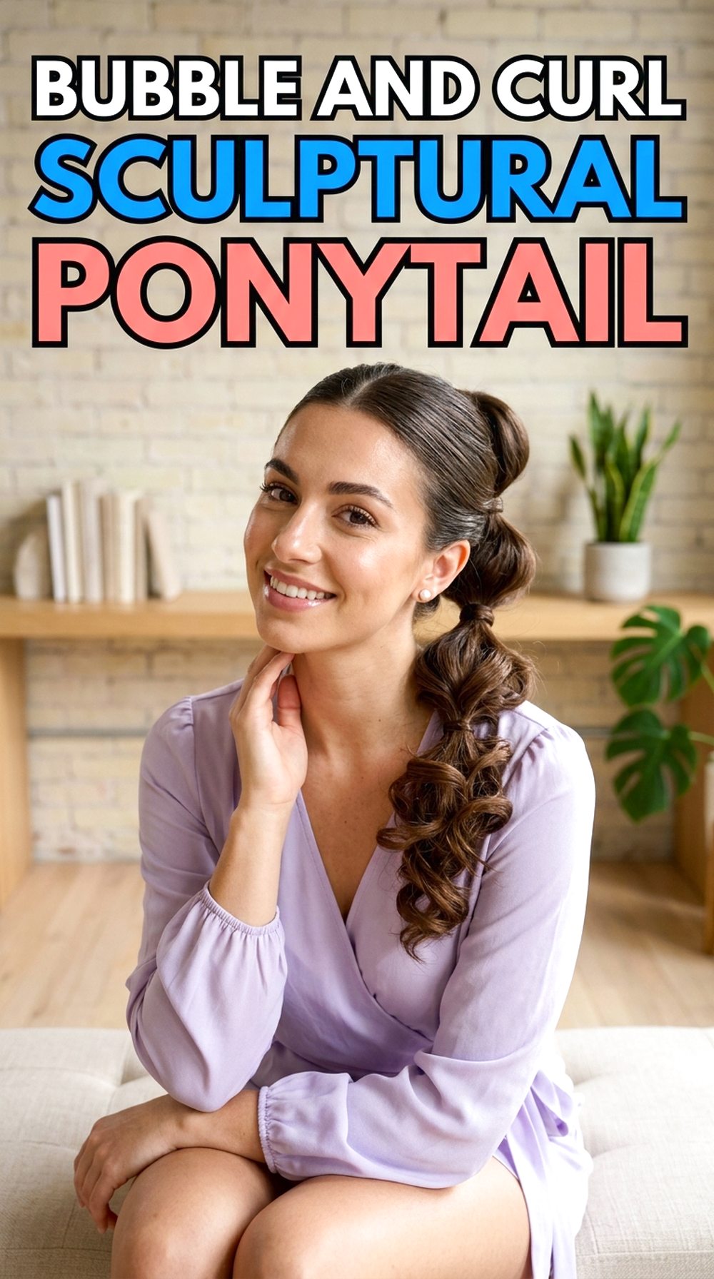 Bubble And Curl Sculptural Ponytail