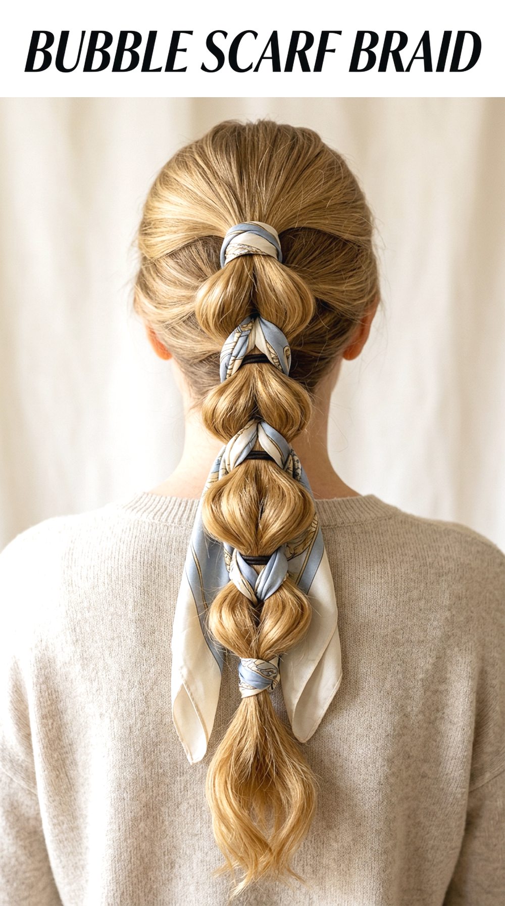 Bubble Scarf Braid