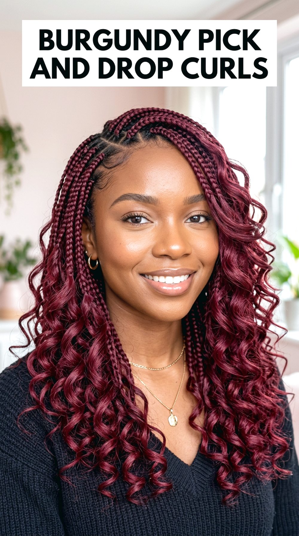 Burgundy French Curls