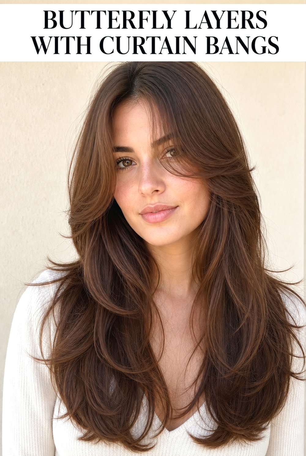 Butterfly Layers With Curtain Bangs