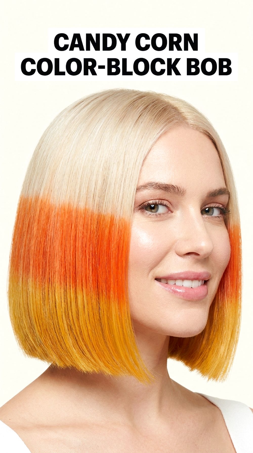 Candy Corn Color-Block Bob