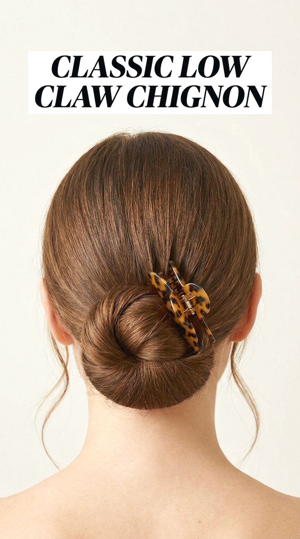 Classic Low Claw Chignon