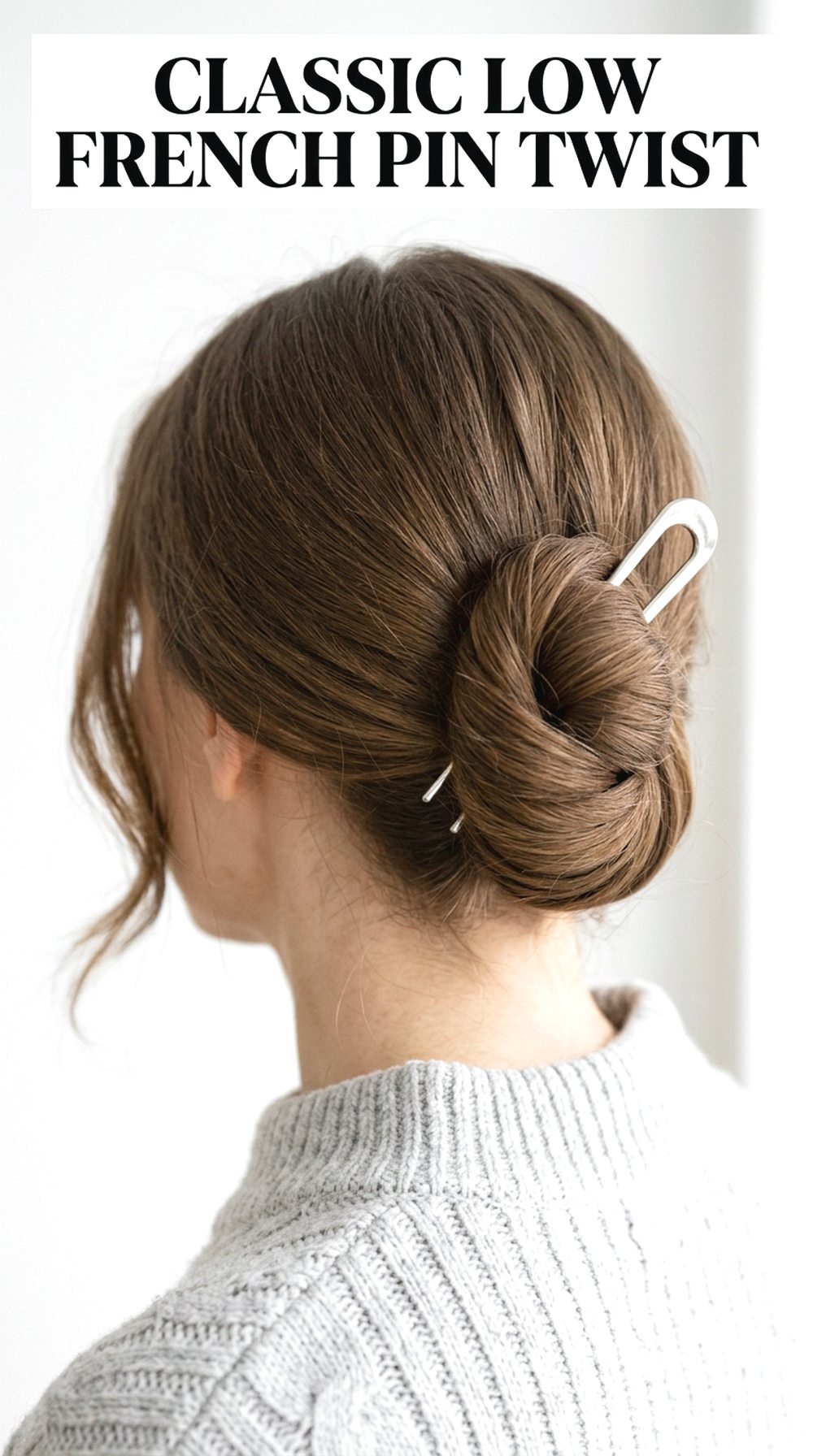 Classic Low French Pin Twist
