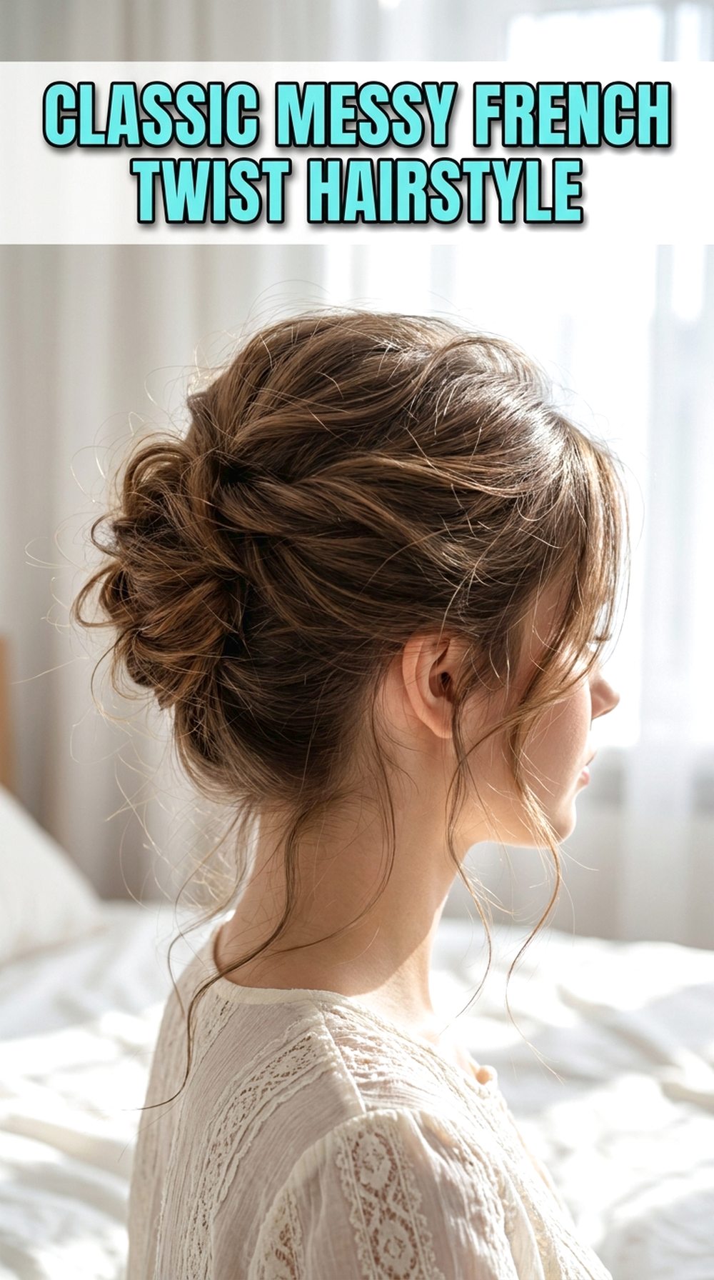 Classic Messy French Twist