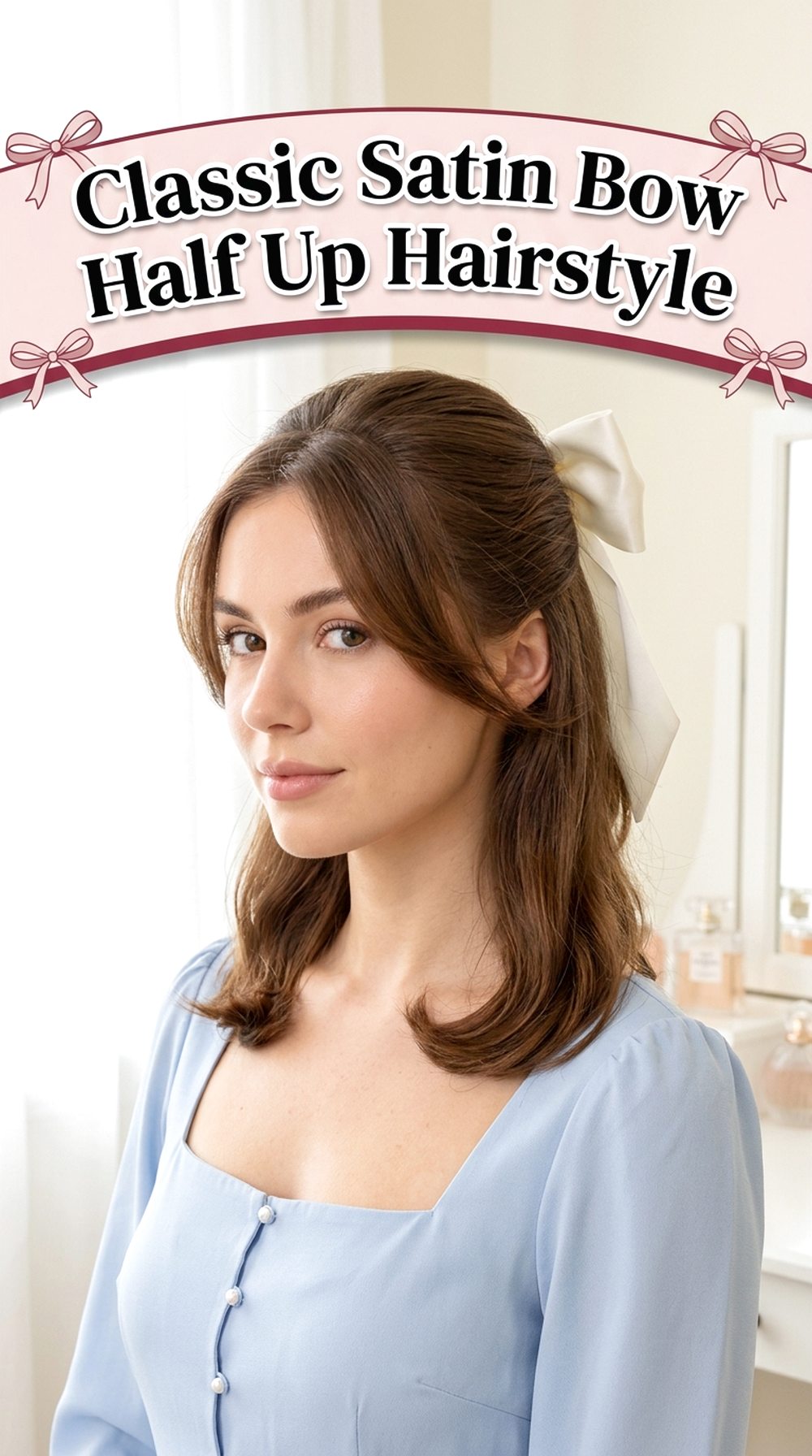 Classic Satin Bow Half Up