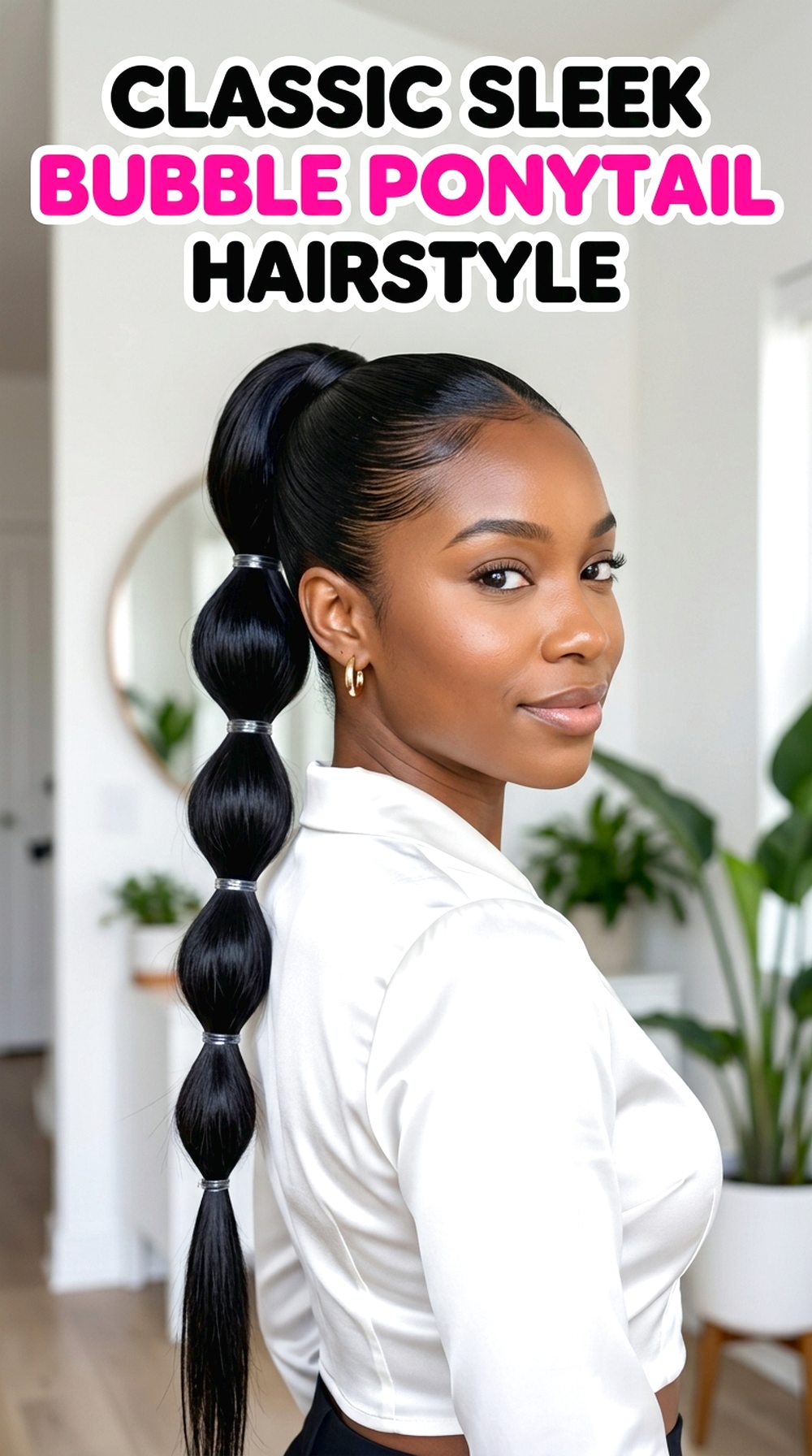 Classic Sleek Bubble Ponytail