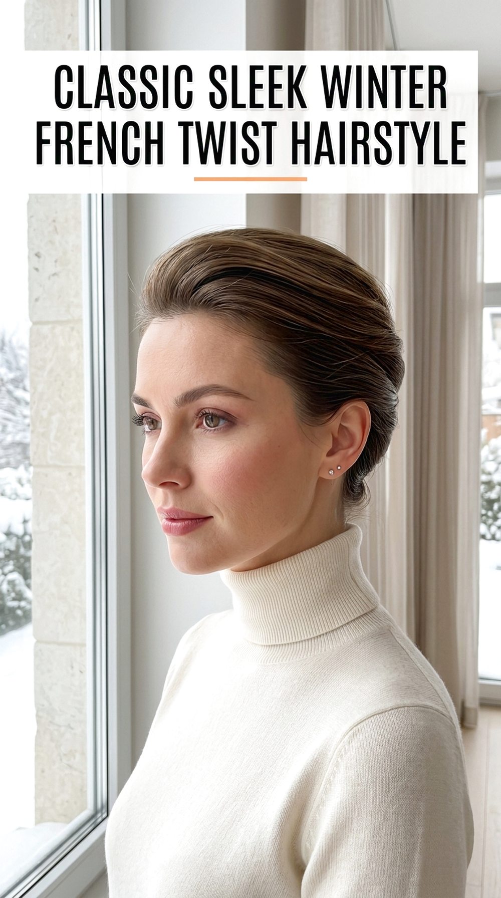 Classic Sleek Winter French Twist