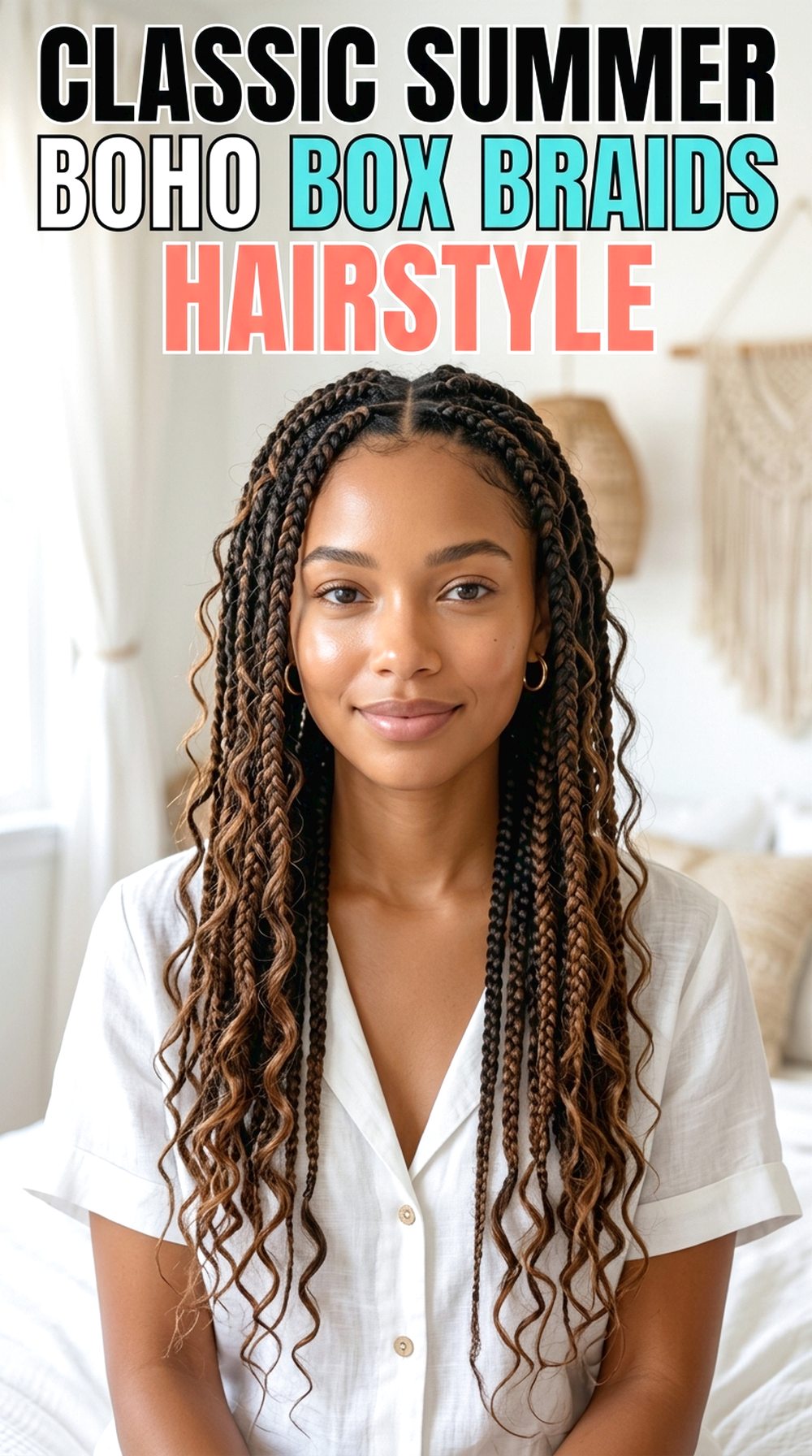 Classic Summer Boho Box Braids