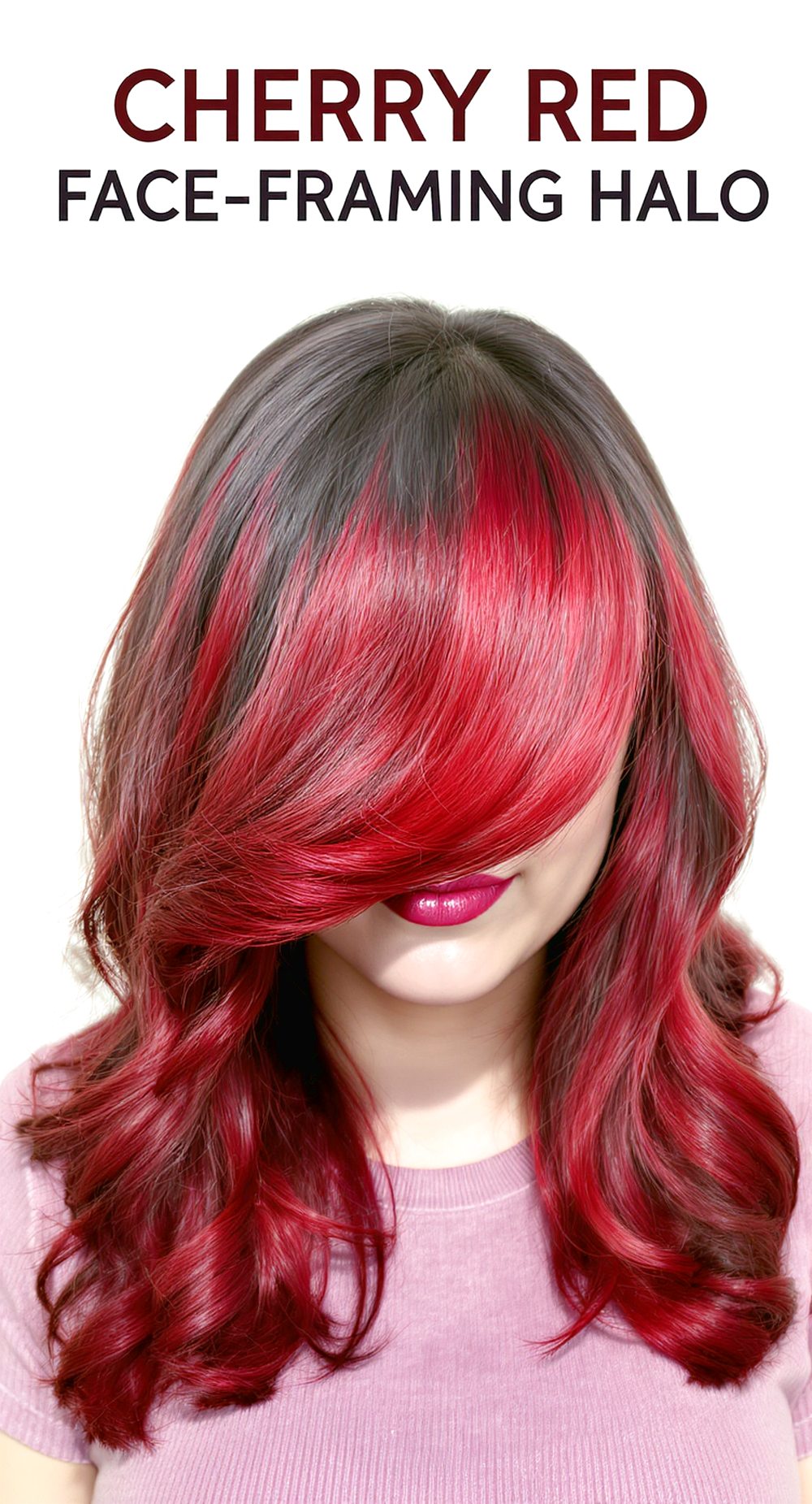 Crimson Halo on Black Curls