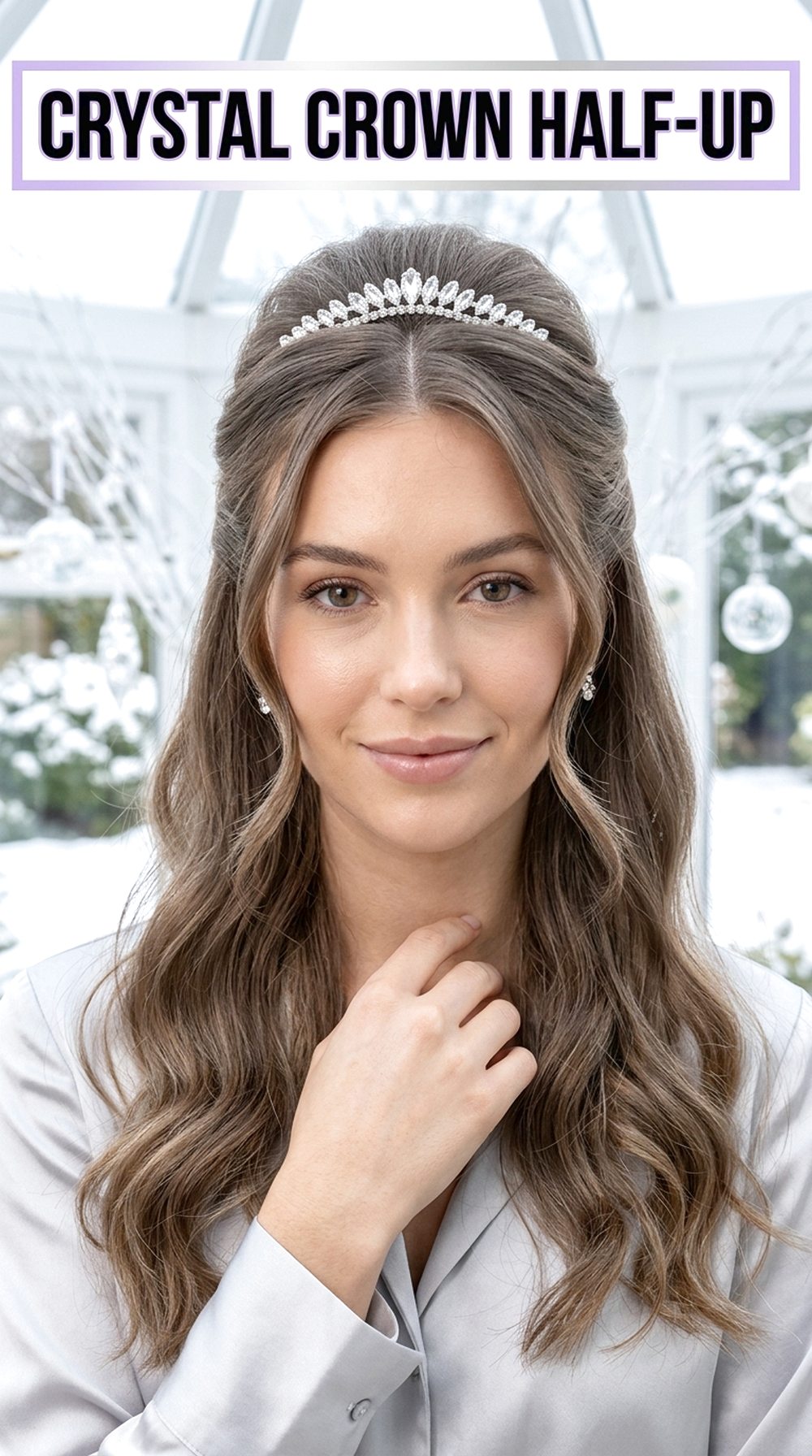 Crystal Crown Half-Up