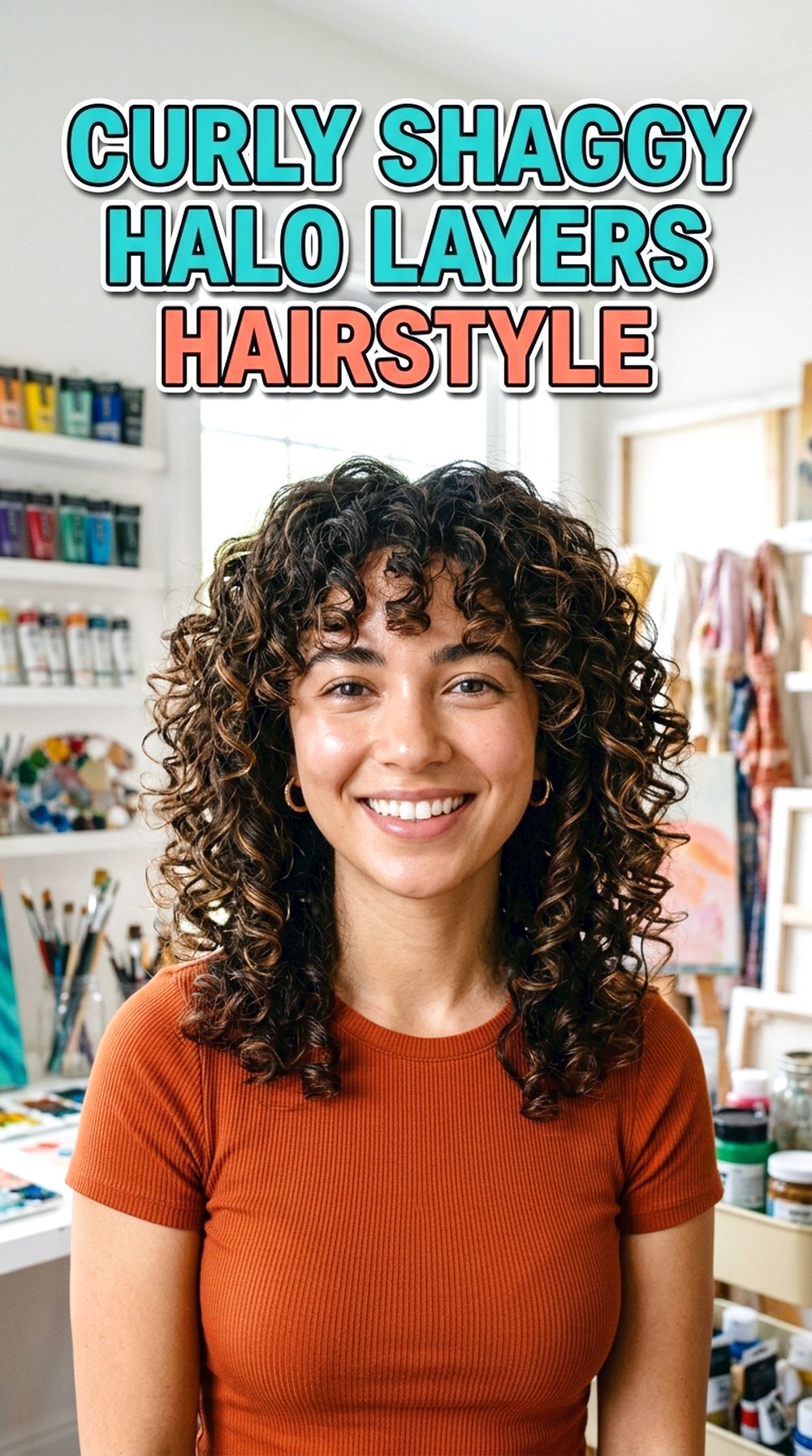 Curly Shaggy Halo Layers