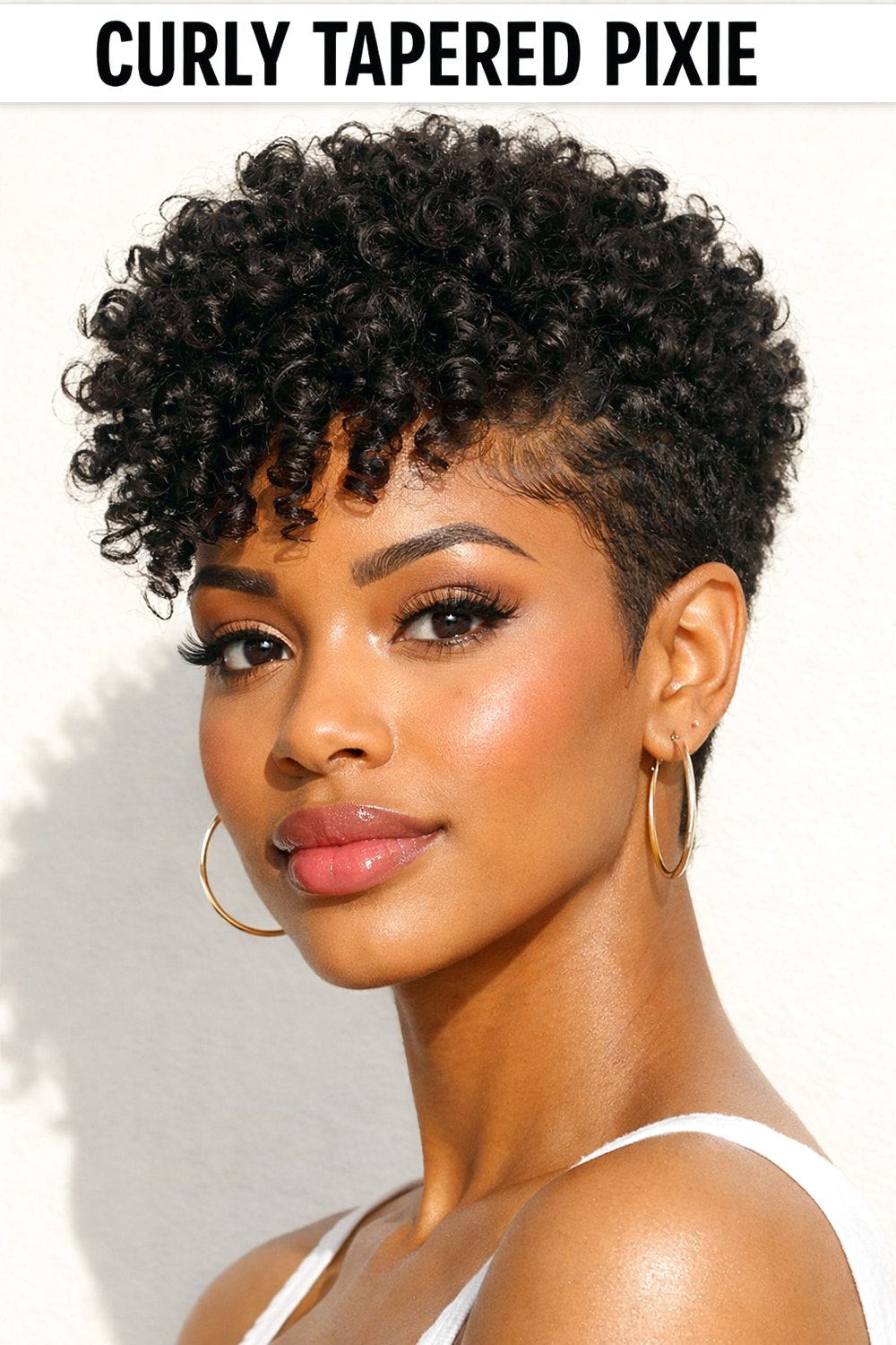 Curly Tapered Pixie