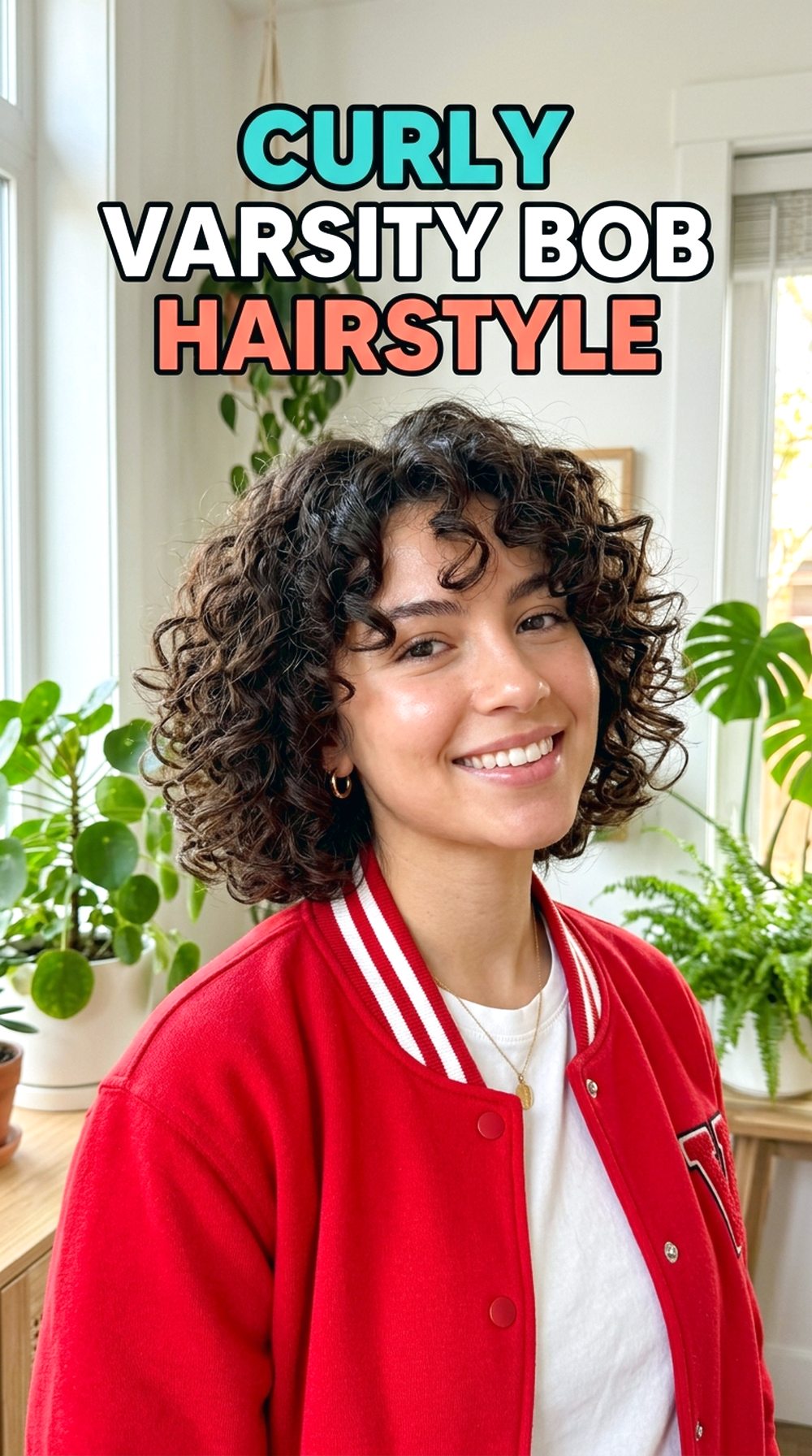Curly Varsity Bob