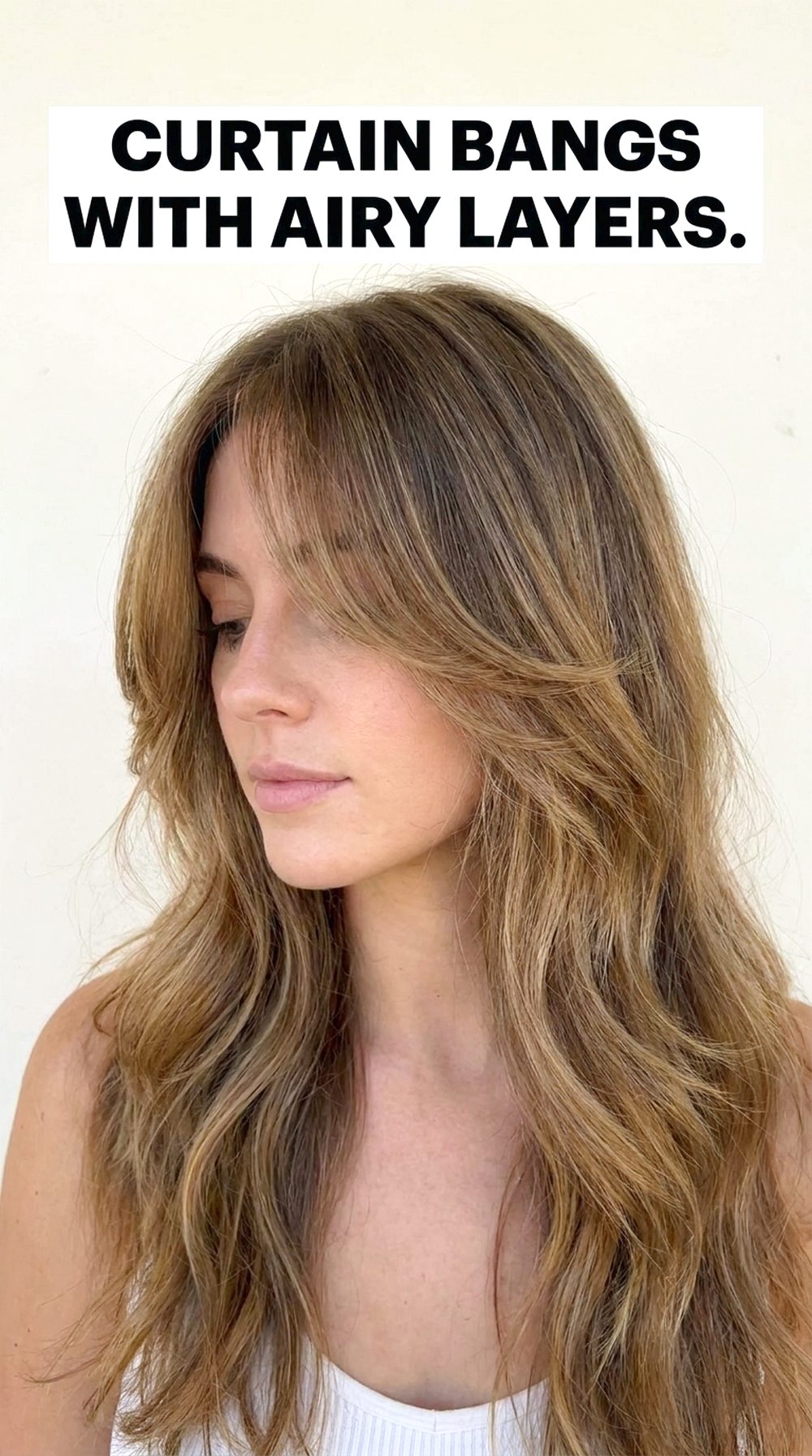 Curtain Bangs With Airy Layers