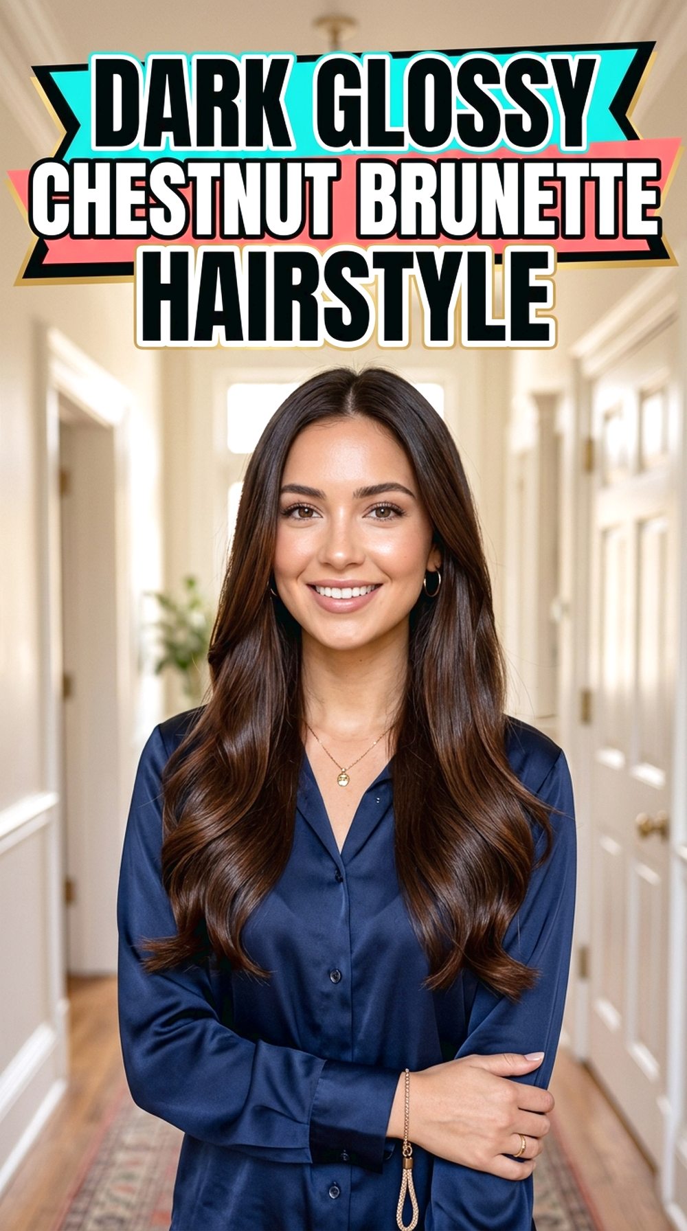 Dark Glossy Chestnut Brunette