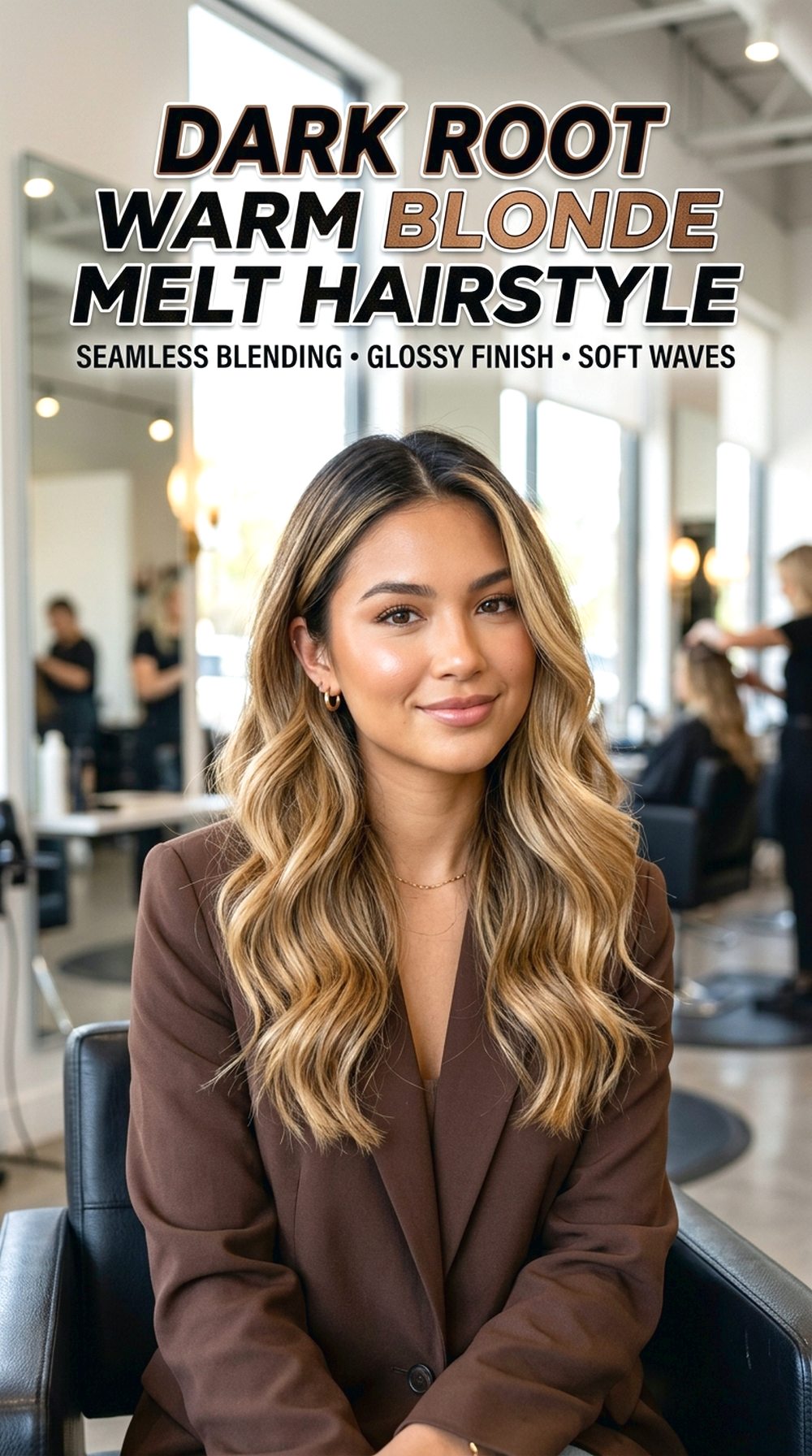 Dark Root Warm Blonde Melt