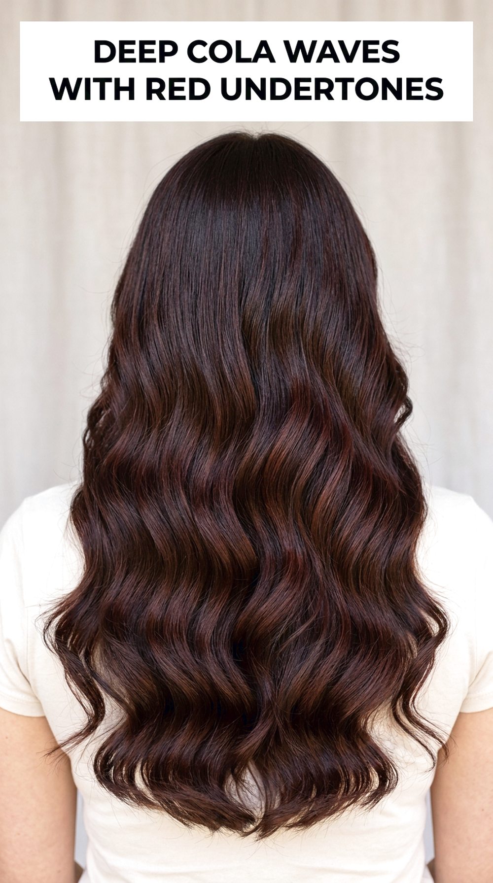 Deep Cola Waves With Red Undertones