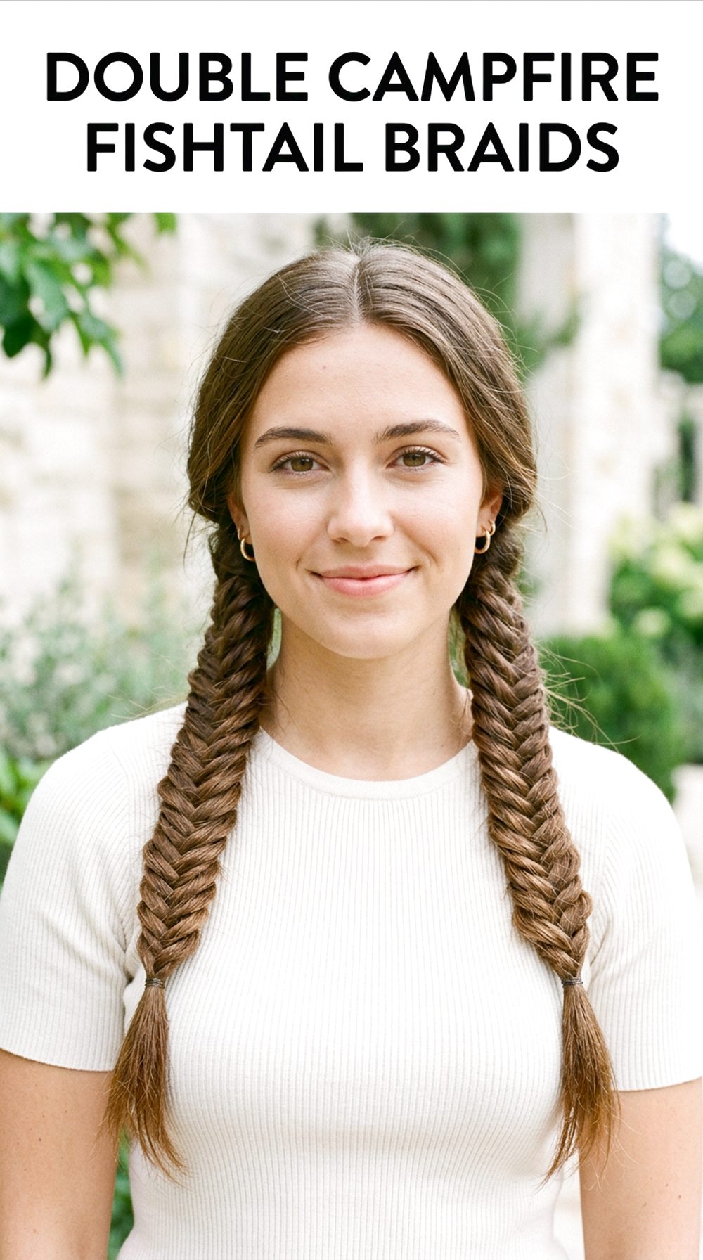 Double Campfire Fishtail Braids