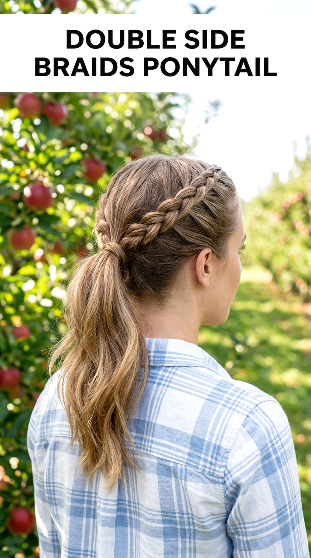Double Side Braids Ponytail