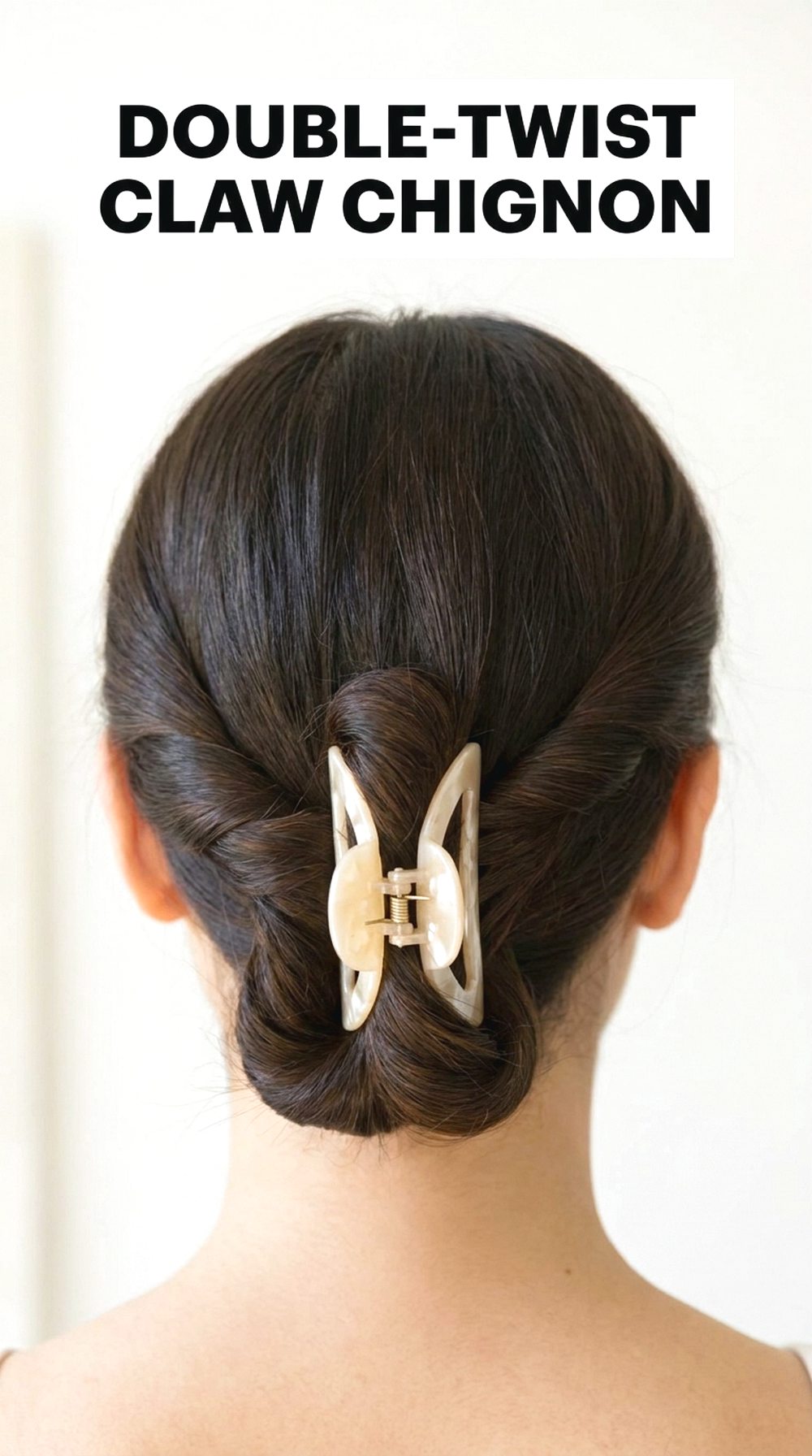 Double-Twist Claw Chignon