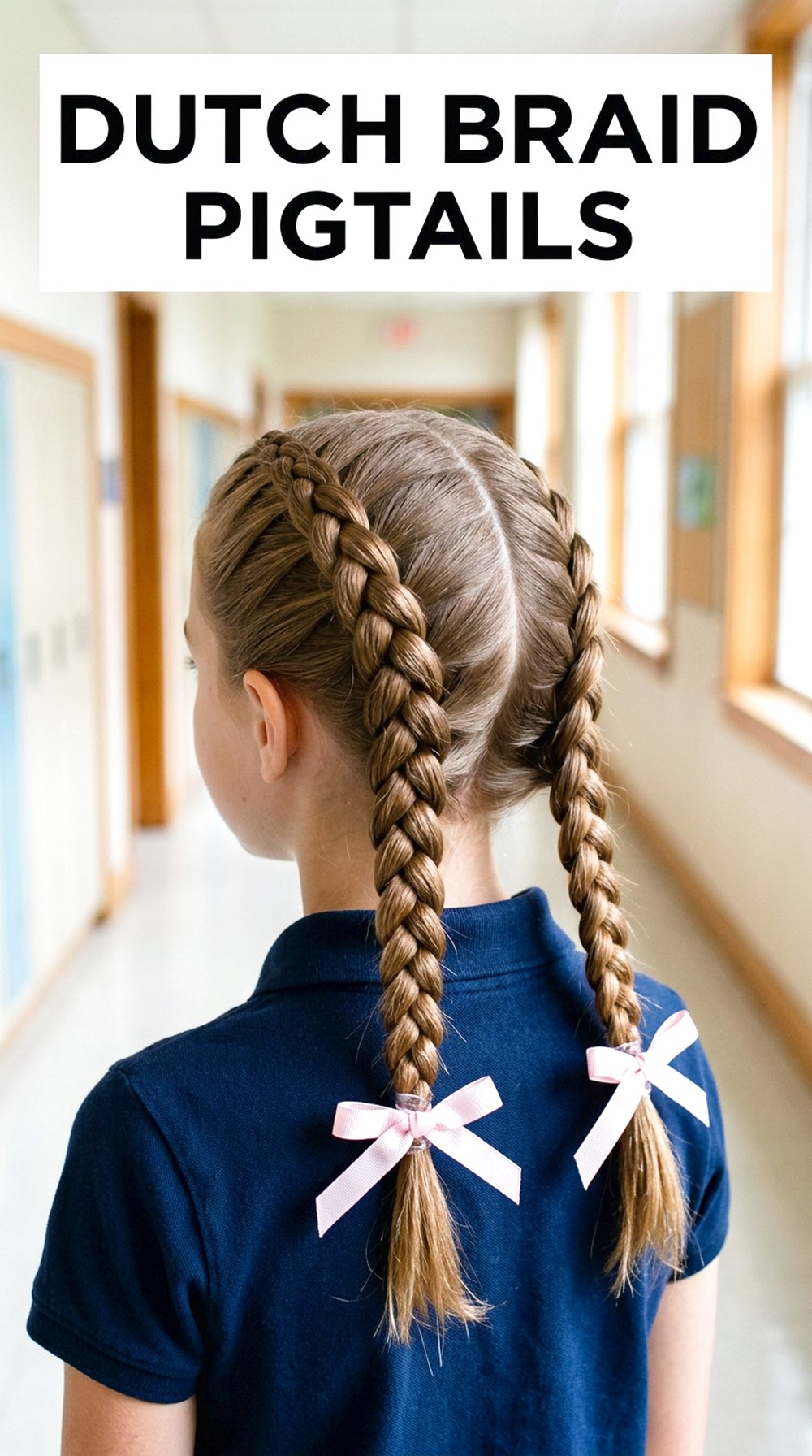 Dutch Braid Pigtails