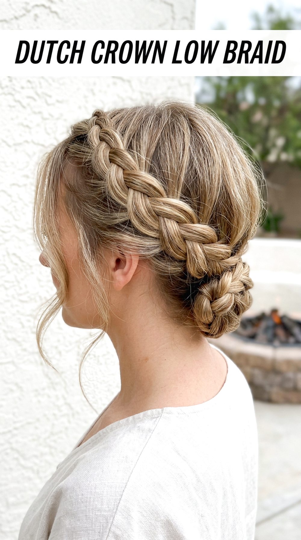 Dutch Crown Into Low Braid