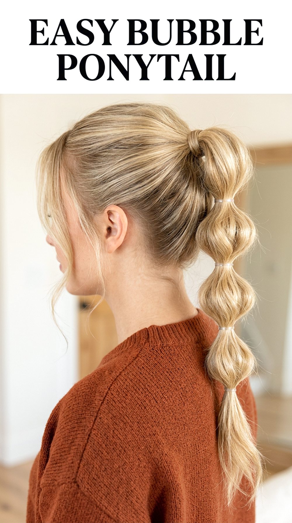 Easy Bubble Ponytail