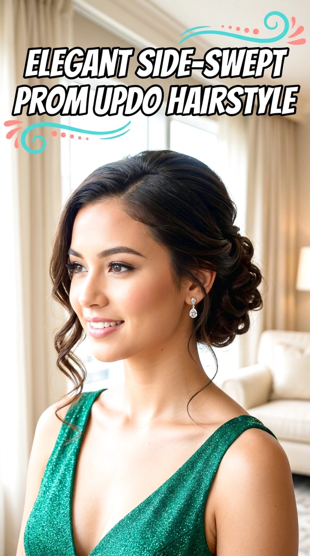 Elegant Side-Swept Updo