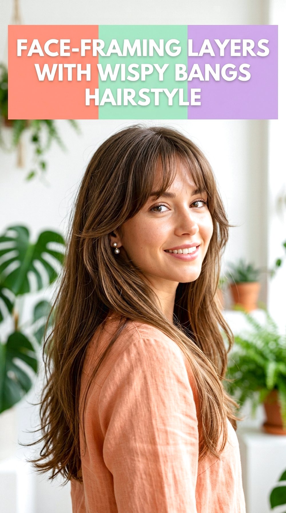 Face-Framing Layers With Wispy Bangs