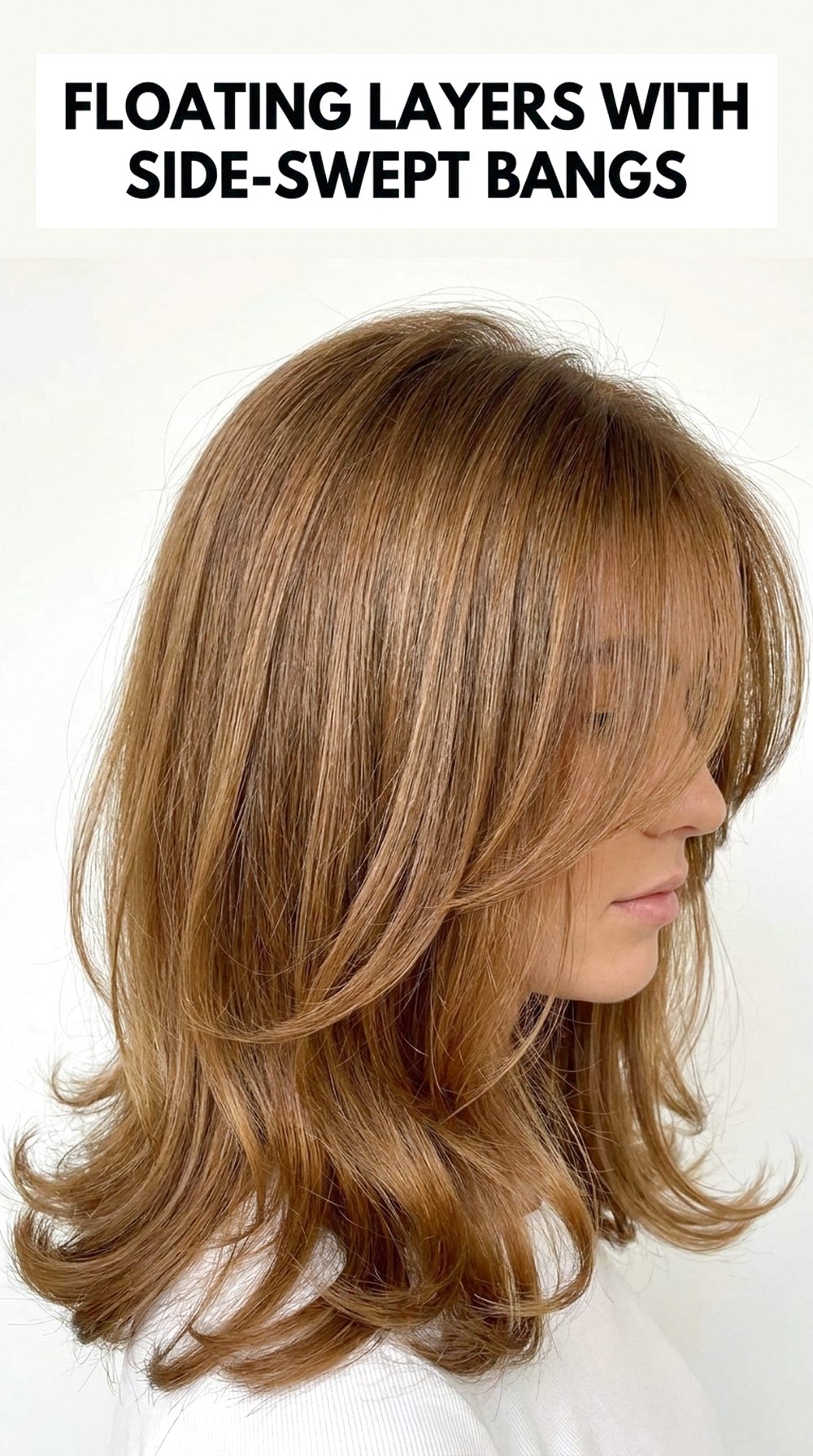 Floating Layers With Side-Swept Bangs