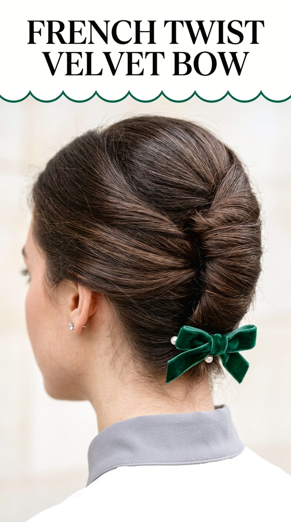 French Twist Velvet Bow