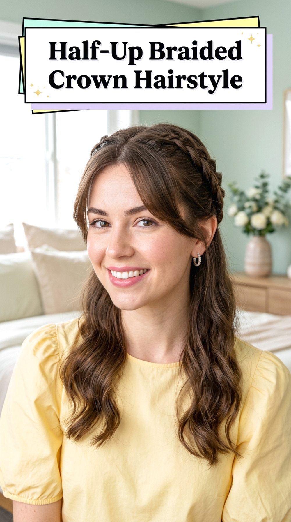 Half-Up Braided Crown