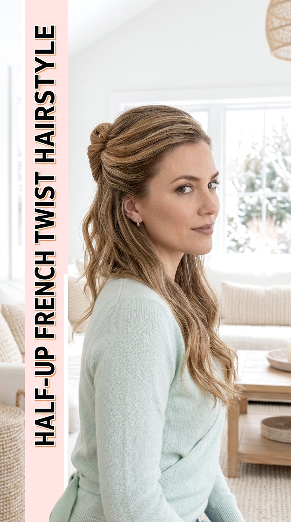 Half-Up French Twist