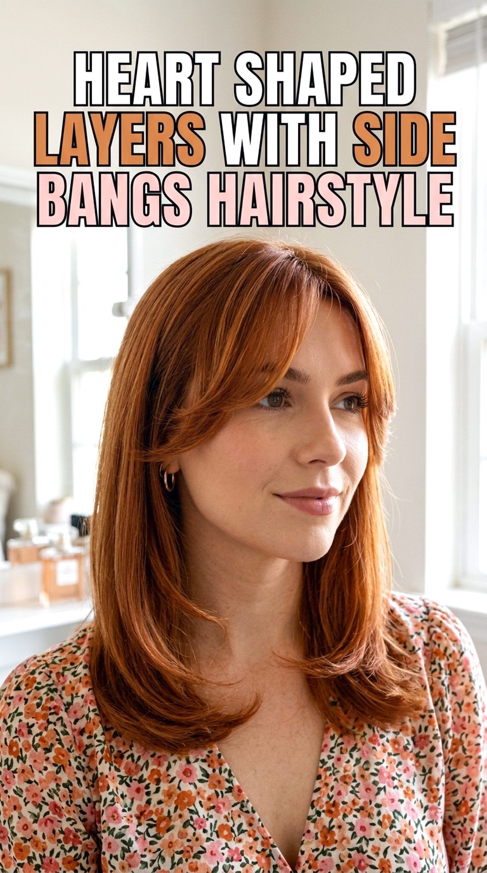 Heart Shaped Layers With Side Bangs