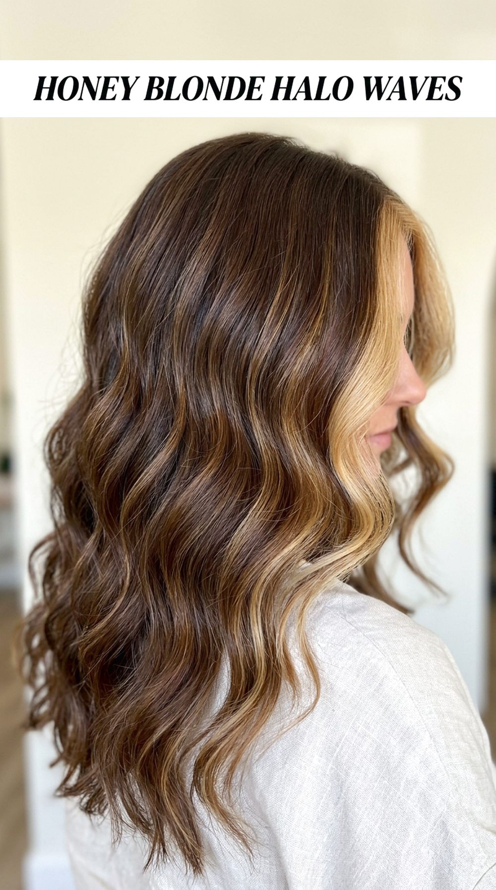 Honey Blonde Halo Waves