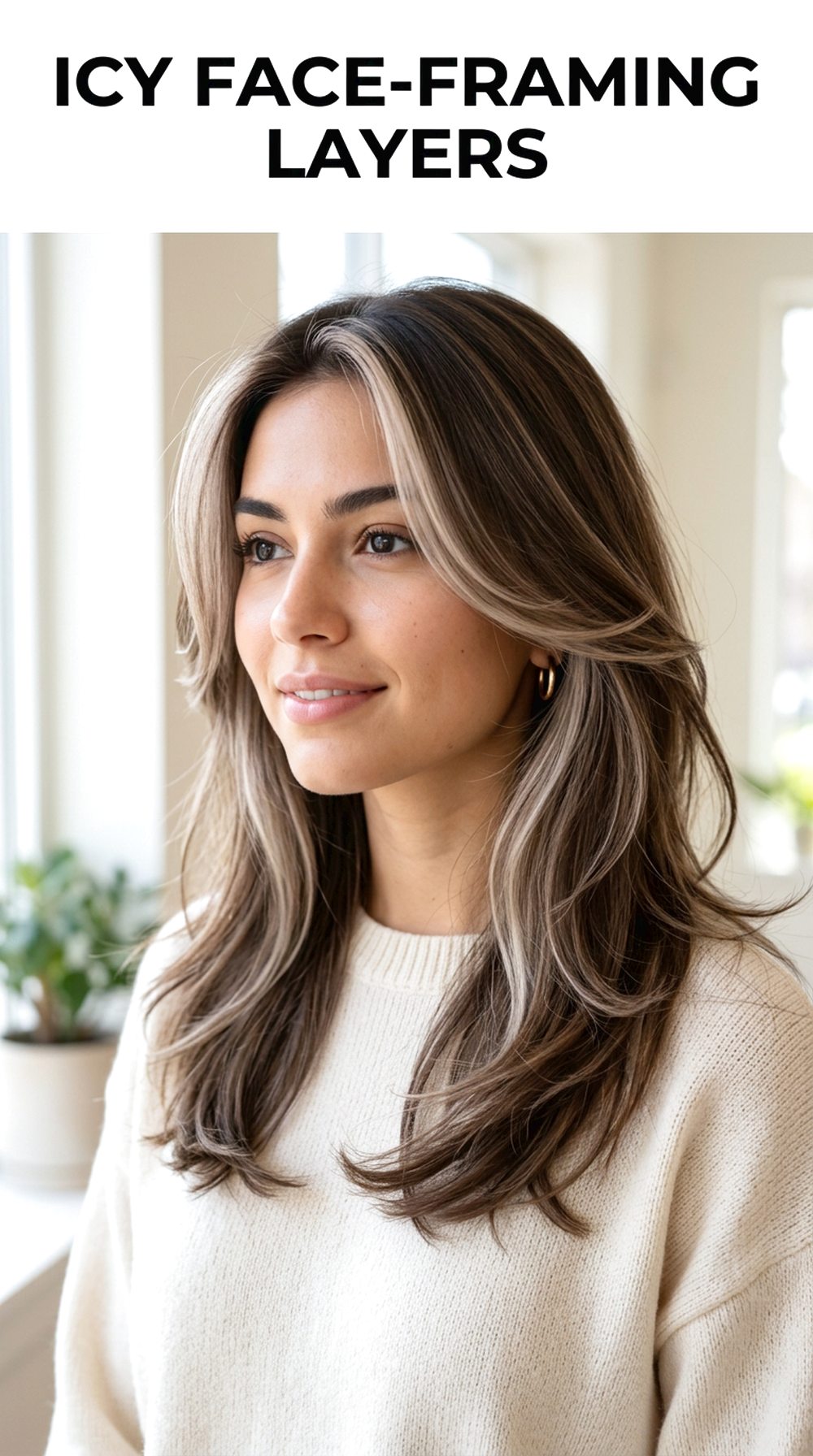Icy Face-Framing Layers