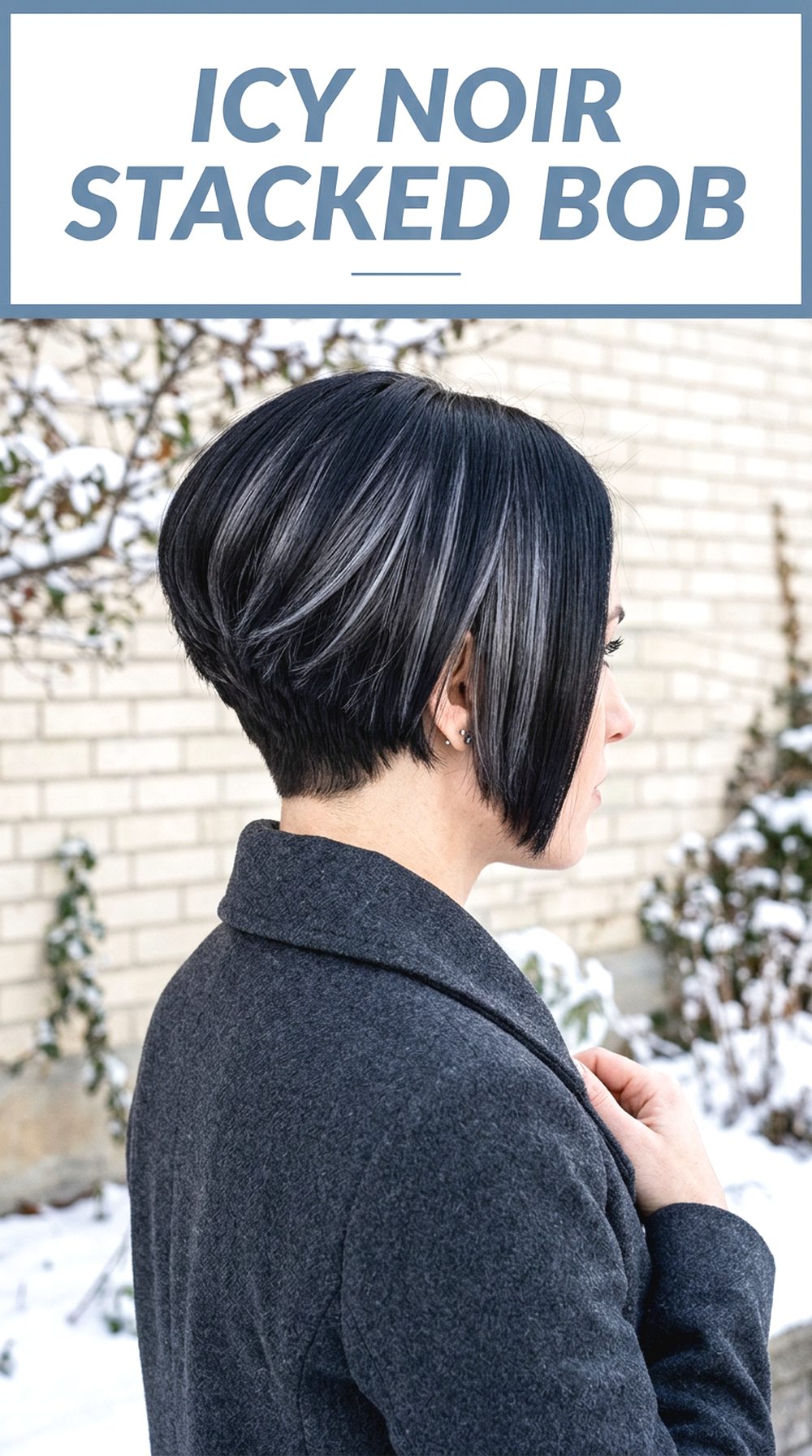 Icy Noir Stacked Bob