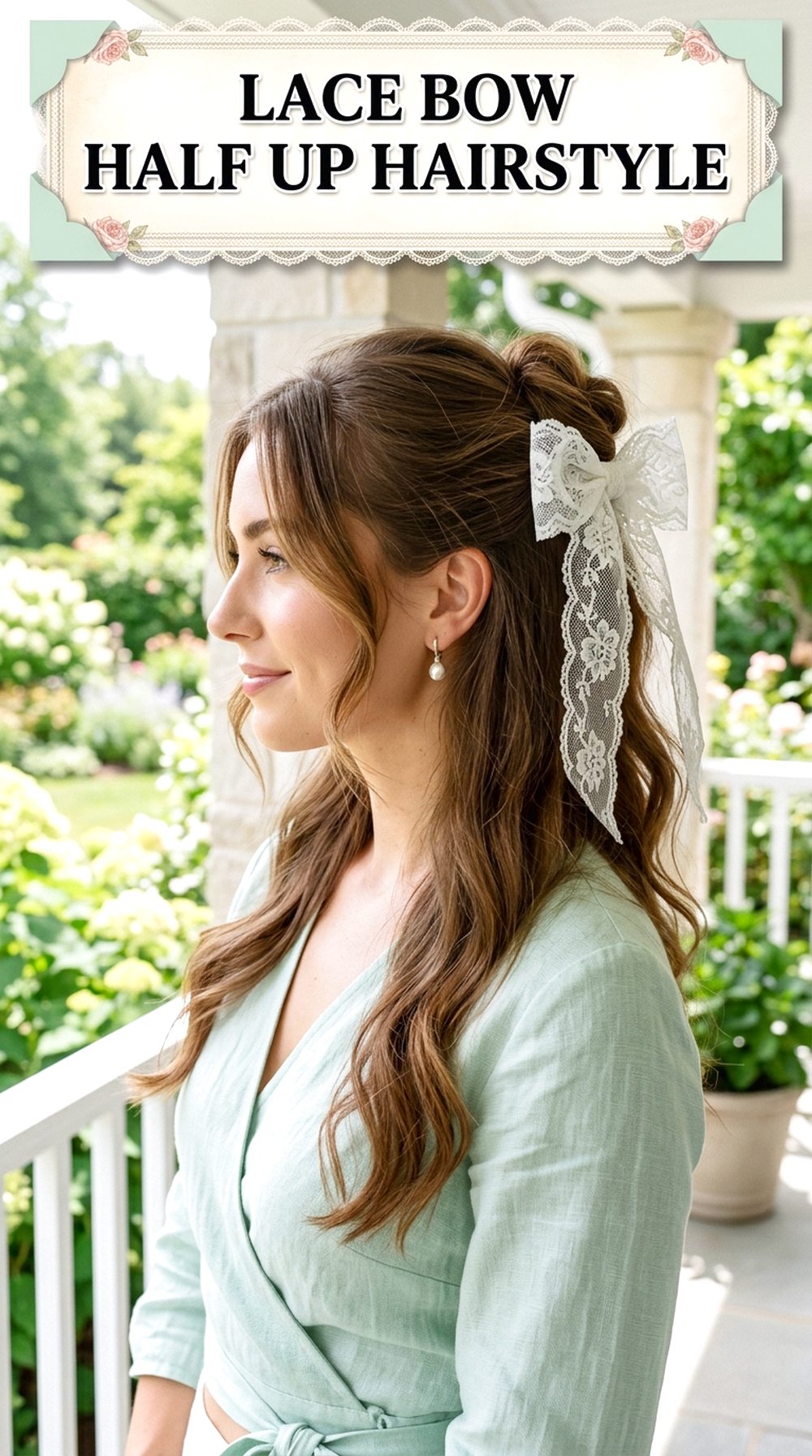Lace Bow Half Up