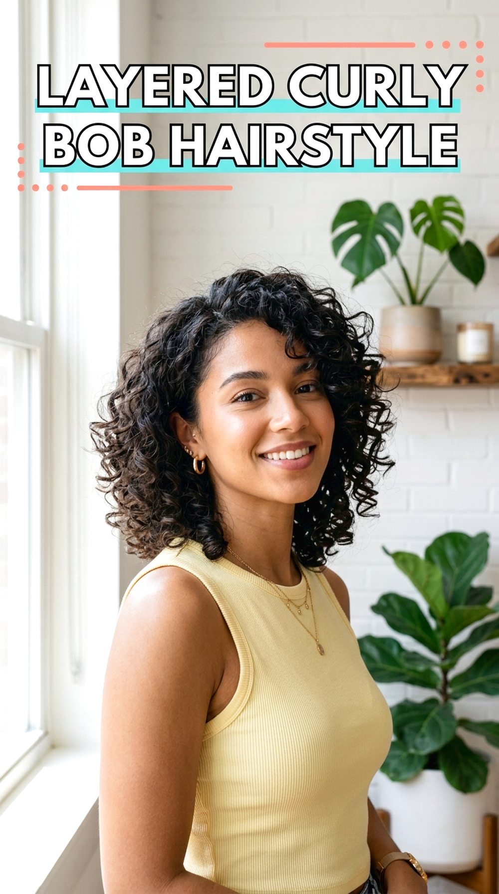 Layered Curly Bob